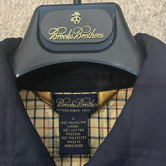 Brooks Brothers Dark Navy Quilted Women's Jacket - Picture 5 of 5